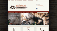 Desktop Screenshot of midwayveterinaryhospital.com